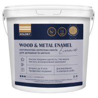 Емаль напівматова для дерева та метала Kolorit Wood and Metal Enamel