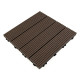 Композитна плитка WPC 30х30х2см Венге (D) SW-00001709