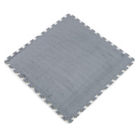 Підлога-пазл плюшевий 60х60х1см Світло-сірий (D) SW-00002081