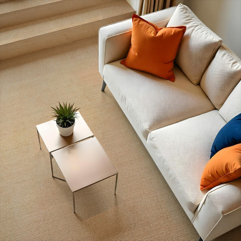 Самоклеюча плитка під ковролін в рулоні бежевий 600х3000мм SW-00002583