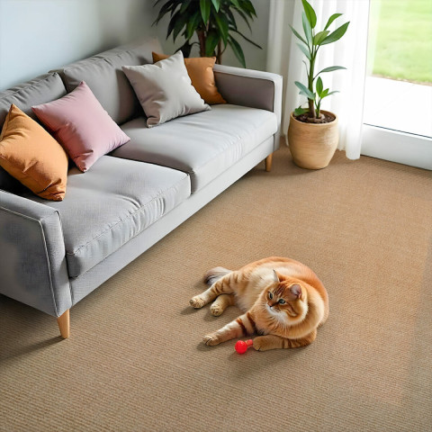 Самоклеюча плитка під ковролін в рулоні бежевий 600х3000мм SW-00002583