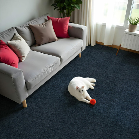 Самоклеюча плитка під ковролін в рулоні темно-сірий 600х3000мм SW-00002587