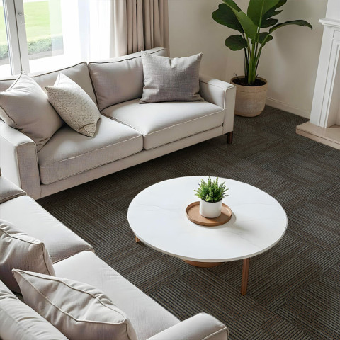 Плитка під ковролін без клейового шару 500х500х4мм Коричнево-сірий SW-00002714