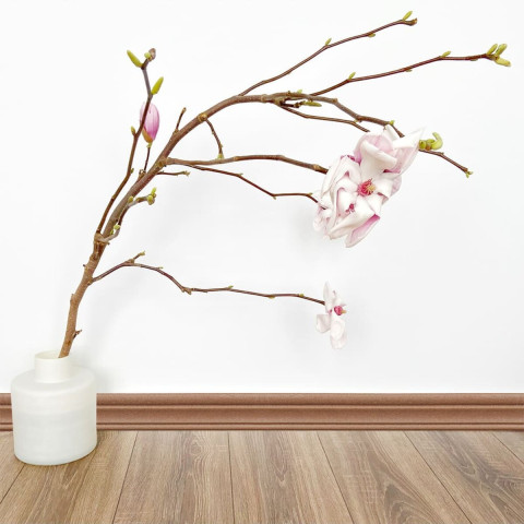 Гнучкий самоклеючий плінтус 2350х80х7мм Коричневий SW-00000069