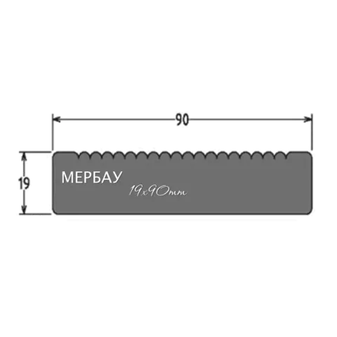 Терасна дошка Мербау 90х19х1500-3900
