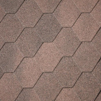 Бітумна черепиця Superglass Hex Dual Brown (м²)
