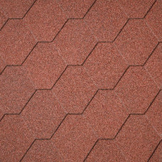 Бітумна черепиця Superglass Hex Tile Red (м²)