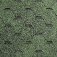 Бітумна черепиця Superglass Hex Amazon Green ultra (м²)