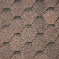 Бітумна черепиця Superglass Hex Dual Brown ultra (м²)