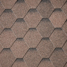 Бітумна черепиця Superglass Hex Dual Brown ultra (м²)