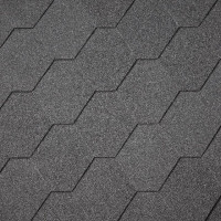 Бітумна черепиця Superglass Hex Black (м²)