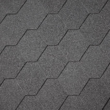 Бітумна черепиця Superglass Hex Black (м²)