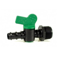 Кран для крапельної трубки Irritec 16×3/4 ЗР